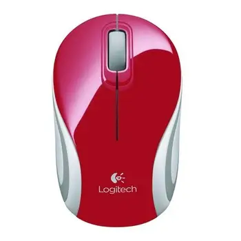 

Logitech M187 Ultra portable wireless mouse, 2,4 GHz with USB receiver, 1000 DPI optical tracking, PC/Mac/laptop, Red
