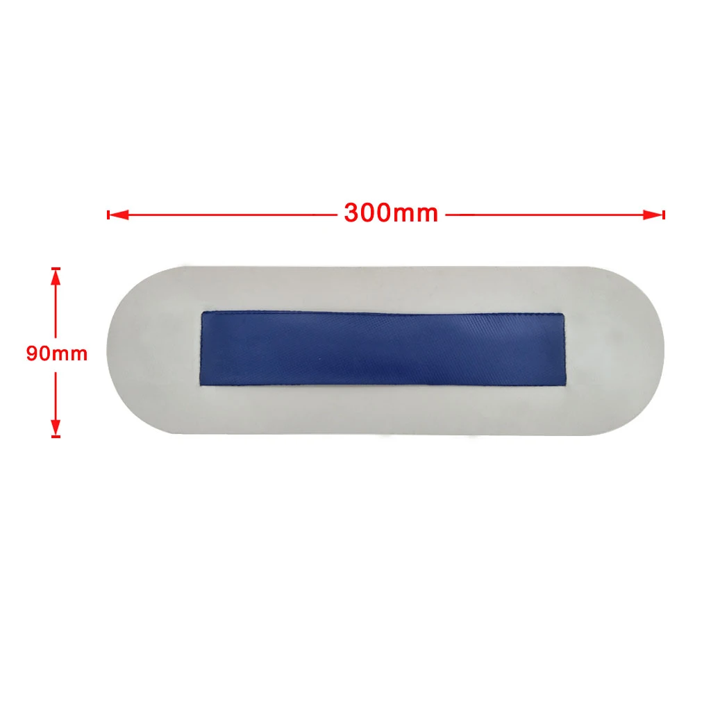 Inflatable Boat PVC Seat Hook Strap/Patches Light Grey + Blue