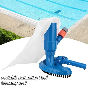 

Portable Mini Jet Swimming Pool Pond-fountain Vacuum Brush Floating Objects Cleaner Kit Cleaning Tool Suction Head Pond Fountain