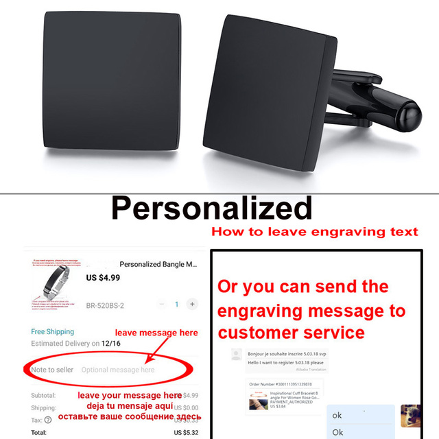 Initial Cufflinks for Wedding Birthday Groomsmen Gift Stainless Steel Cufflinks Statement Jewelry