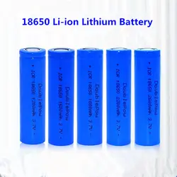 1 шт. 3,7 В Перезаряжаемые Батарея 18650 литий-ионный Батарея