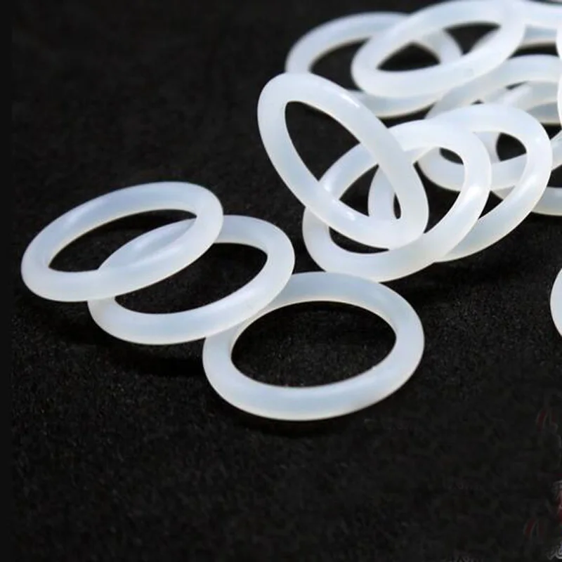 

Wire Dia 1mm White Food Grade Silicon Rubber O-Ring Seals Washer OD 5-50mm