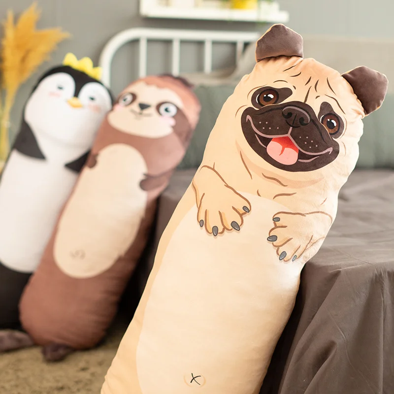 Новая очаровательная плюшевая подушка Huggable с длинными животными чучело милый