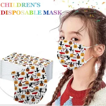 

50PCS Children Cartoon Face Mouth Masks 3 Layer Fashion Disposable Face Mask Ear Loop Breathable Non Wovens Mask Kids Face Mask