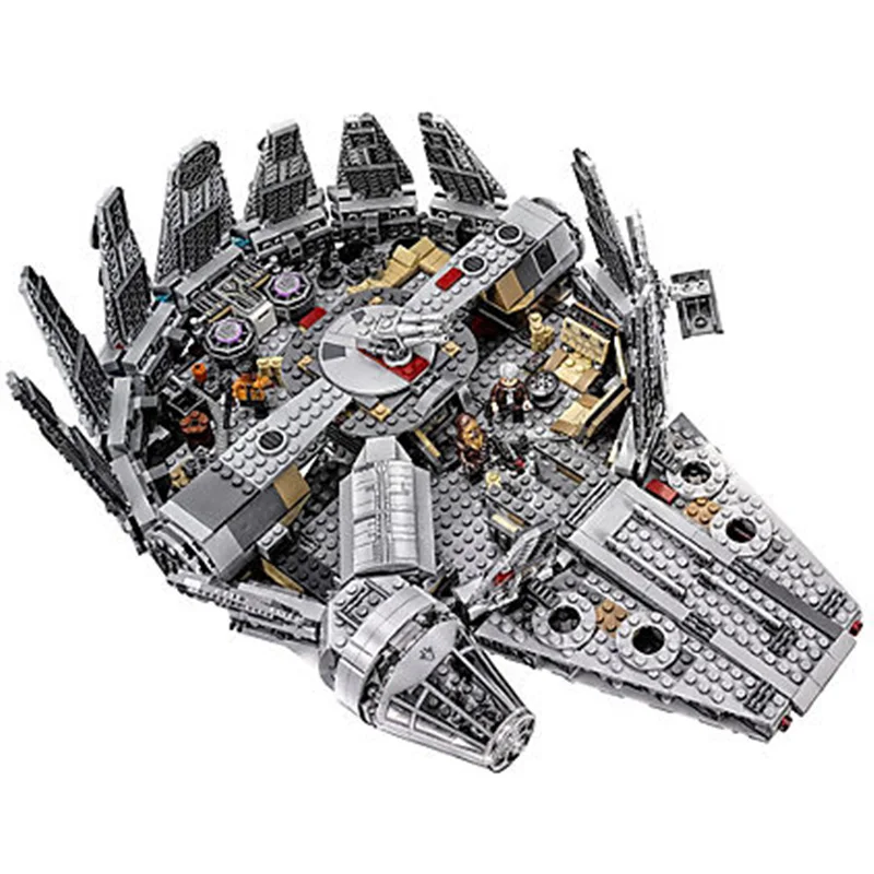 

Star Wars Force Awakens Millennium Falcon solo Figure Compatible LEGOs 75105 StarWars Model Building Blocks Toys For Children