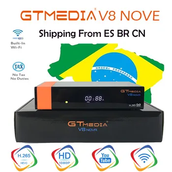 

NEW GTMedia V8 Nova DVB-S2 Satellite Receiver H.265 Buil-In WIFI Support For Europe Country Set Top Box Decoder Stock in Spain