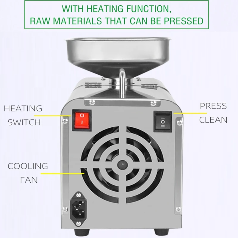 BEAUTISUN, Automatic Stainless steel oil press,cold oil machine,home oil presser, Sunflower olive  oil extractor, X1 2