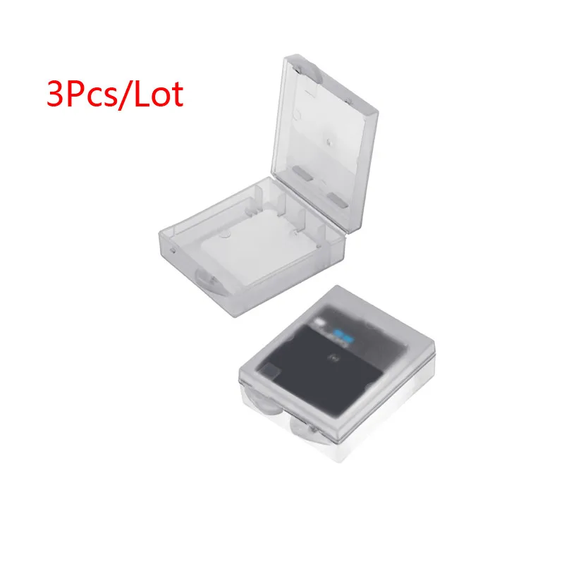 Transparent Case 3 шт. GoPro Портативный аккумулятор Защитный чехол для хранения для Gopro Hero 8 7 6 5 4 Session SJCAM Yi Экшн-камера набор аксессуаров - Цвет: Transparent Case