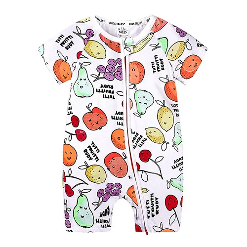 Летняя одежда для малышей от 0 до 24 месяцев, комбинезон с рисунком банана для маленьких девочек и мальчиков, комбинезон с короткими рукавами, комбинезон одежды снаряжение Jq-466 - Цвет: Style 01