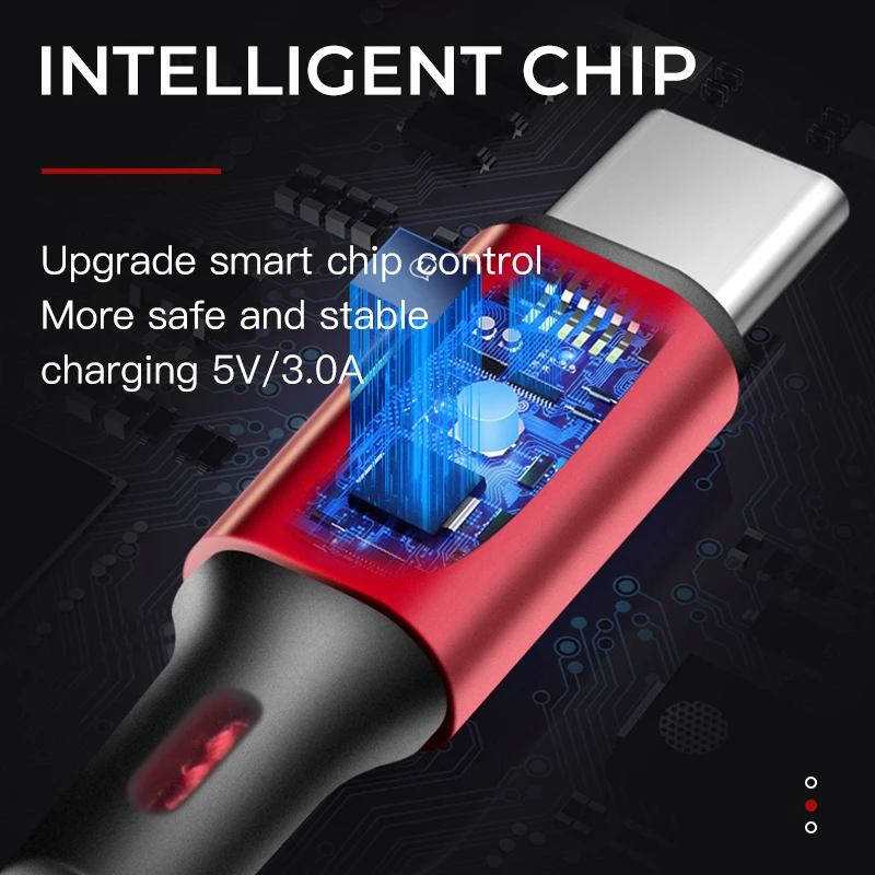 Bapick 3A usb type-C кабель для samsung S9 S10 Xiaomi Redmi huawei USB зарядное устройство кабель для передачи данных 0,25 м 1 м 2 м 3 м провод для мобильного телефона