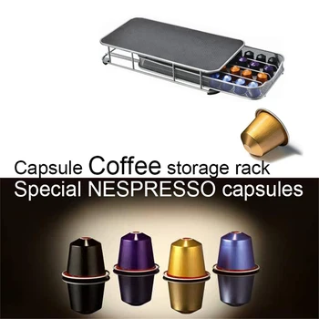 

EVA Coffee Capsules Organizer Rack for 40pcs Nespresso Capsules Coffee Machine Stand Holder Storage Box Drawer Display K-cup