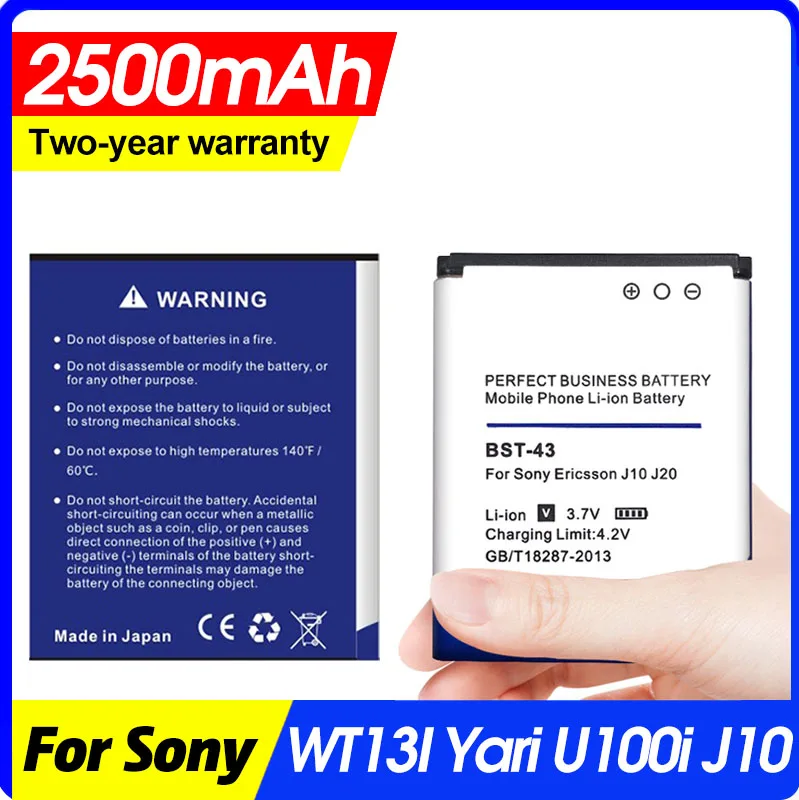 Аккумулятор на 2500 мАч для Sony Ericsson WT13I Yari U100i J10 J20 J108i S001 CK13I U100 | Мобильные телефоны и
