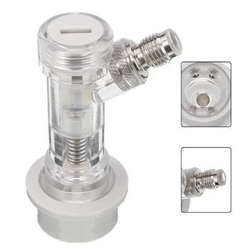 

Plastic 1/4" MFL Thread Check Valve with Ball Lock Gas Disconnect for Beer Keg Gas Outlet Connector Homebrew Accessories