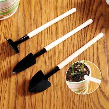 

2Set Multi-Function Gardening Tools 3 Pieces/set Small Shovel/Rake/Spade Flower Pot Succulent Plant Soil Loosening Tools Gifts