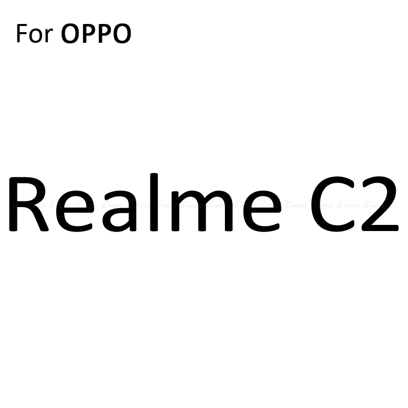 Полное покрытие, Защитное стекло для OPPO Realme 5S 5 C2 C1 X2 XT 2 3i 3 Pro Q X Lite, закаленное стекло, защитная пленка для экрана - Цвет: For Realme C2