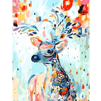 

Paint By Numbers-DIY Digital Canvas Oil Painting Home Decoration Deer