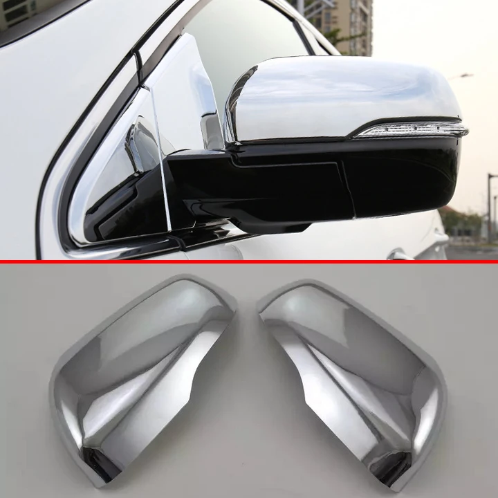 Abs Chrome Car Accessories Side Mirror Cover Trim Rear View Cap Overlay