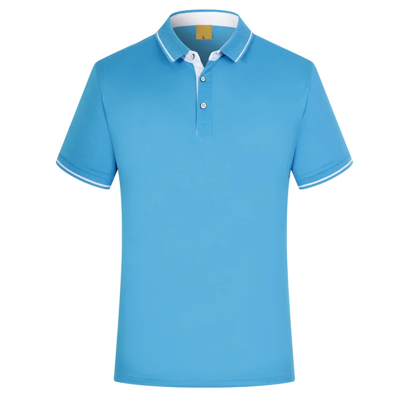 Новая быстросохнущая короткая футболка для бега мужская футболка поло теннисная рубашка баскетбольный спортзал Беговая Футболка женская Бадминтон Спорт Одежда - Цвет: 1817 sky blue