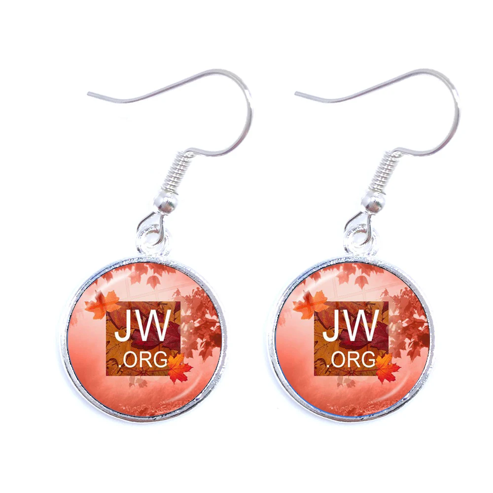 2020 New Arrival JW.ORG Drop Earrings Steampunk Jehovah's Witnesses Photo 16mm Glass Cabochon Earrings Jewelry For Women Gift