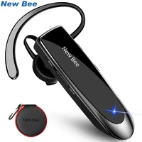 New Bee-auriculares inalámbricos con Bluetooth V5.0, manos libres, 24H de tiempo de conversación, CVC6.0 con micrófono con cancelación de ruido
