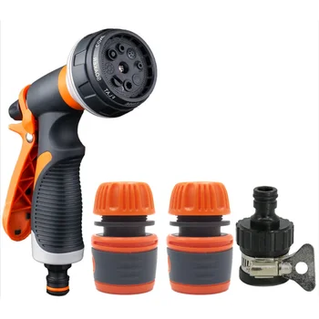 

Water Nozzle with Heavy Duty 8 Adjustable Watering Patterns, Slip and Shock Resistant For Watering Plants