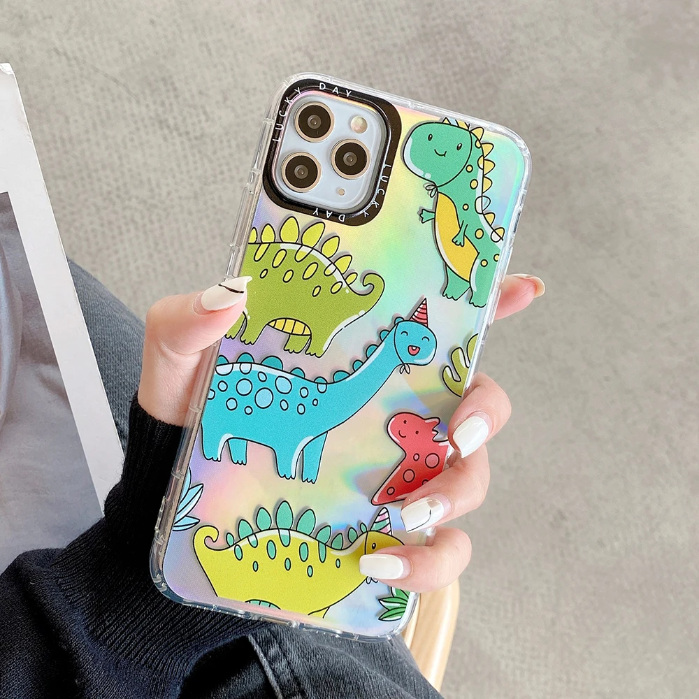 LOVECOM Cartoon Dinosaur Phone Case For iPhone 11 Pro Max XR XS 7 8 Plus X Soft TPU Transparent Back Cover Cases Coque | Мобильные
