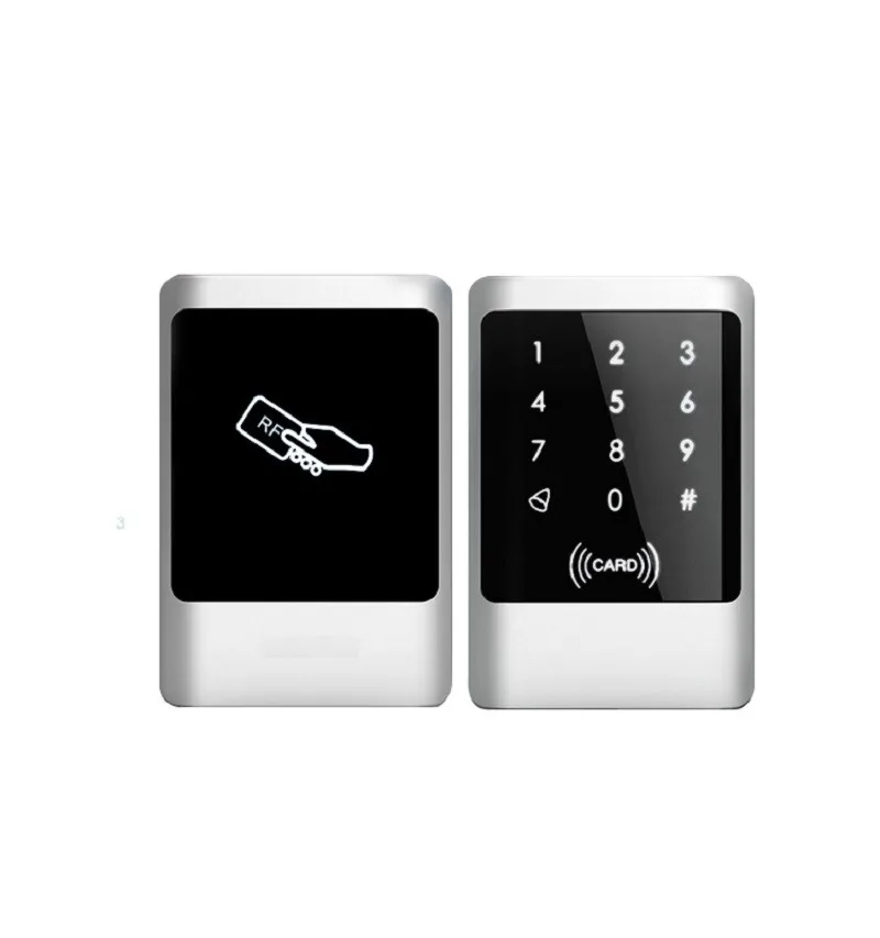 Water Proof RFID 125KHz/13.56MHZ Standalone Access Controller Metal Case Cover Touch Keypad for Access Control System