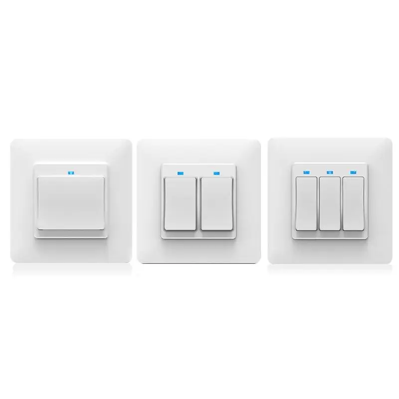 

Intelligent Curtain Shutter Light Switch WiFi Push Button Remote Control Setting Timer Interrupter Electrical Accessories