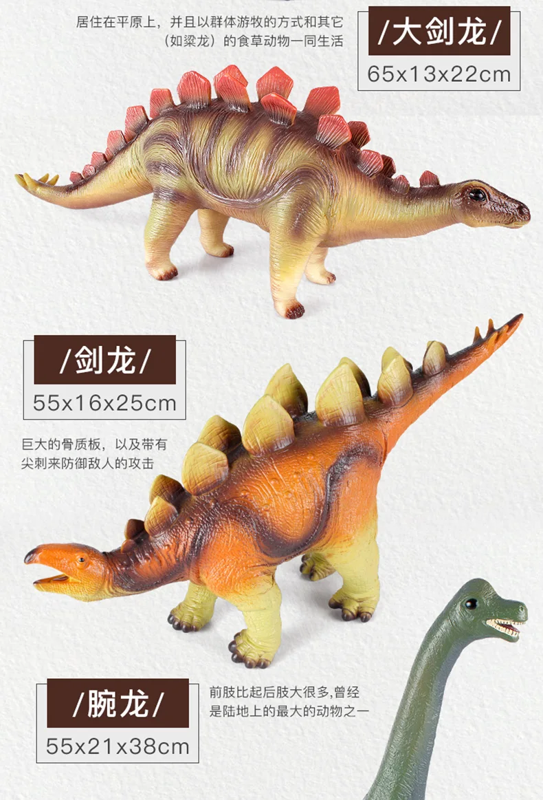 Супер модель детские мягкие Silcone наборы игрушек T-Rex большой размер модель динозавра эффективная пластиковая игрушка 3-6-10 лет