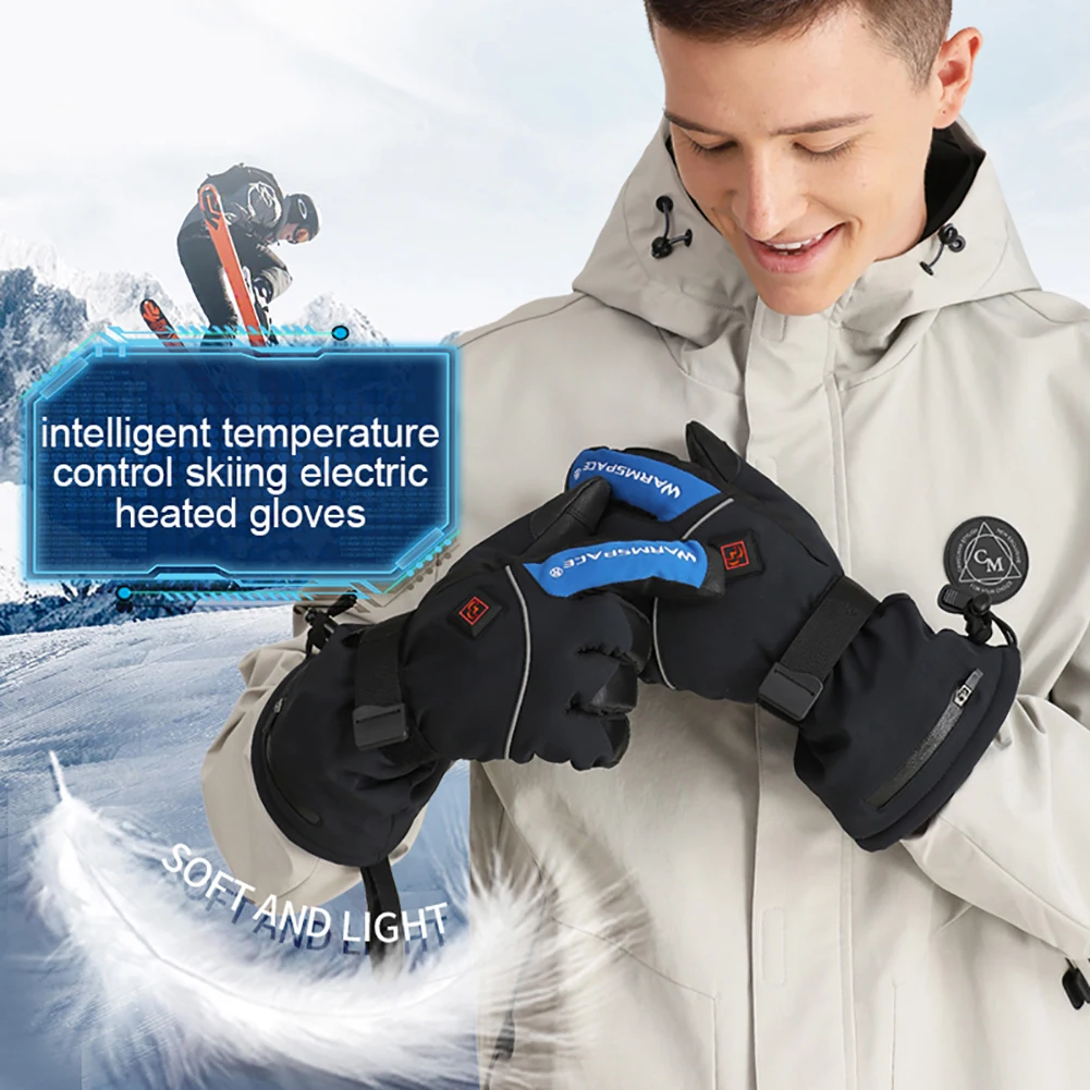 Теплые Зимние перчатки для катания на лыжах Warmspace унисекс с электрическим подогревом