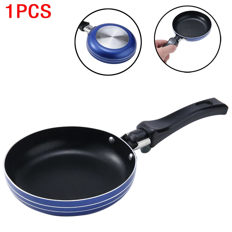 Mini Ontbijt Koken Pan Non stick Ei Omelet Pannenkoek Ronde Koekenpan Pot Worstjes Hamburgers Groenten Pan Draagbare|Pannen| - AliExpress