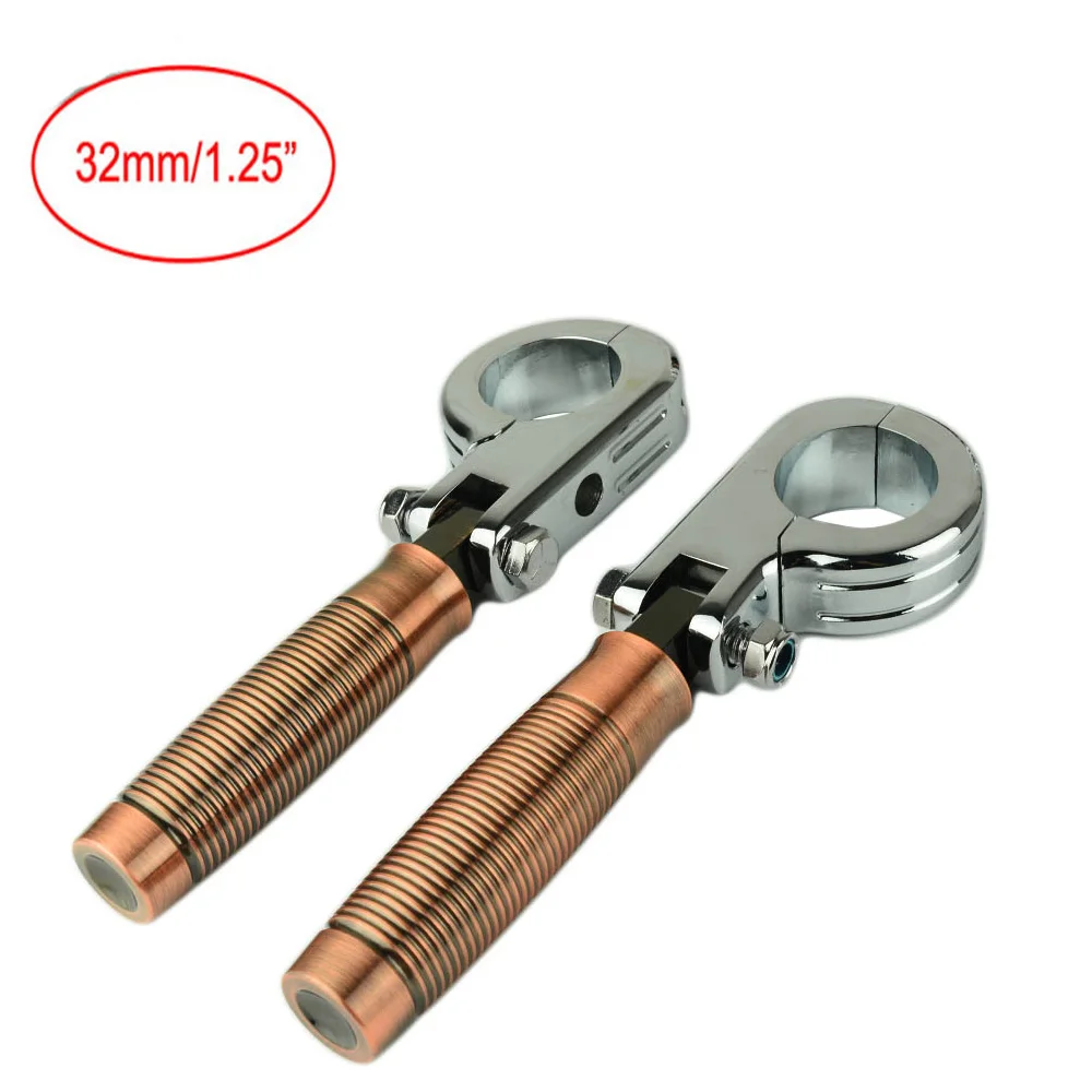 Мотоциклетные подножки для ног Moto Foot Peg P-Clamp монтажные комплекты для Harley защита двигателя 1-1/" 32 мм 1-1/2" 38 мм шоссейный бар
