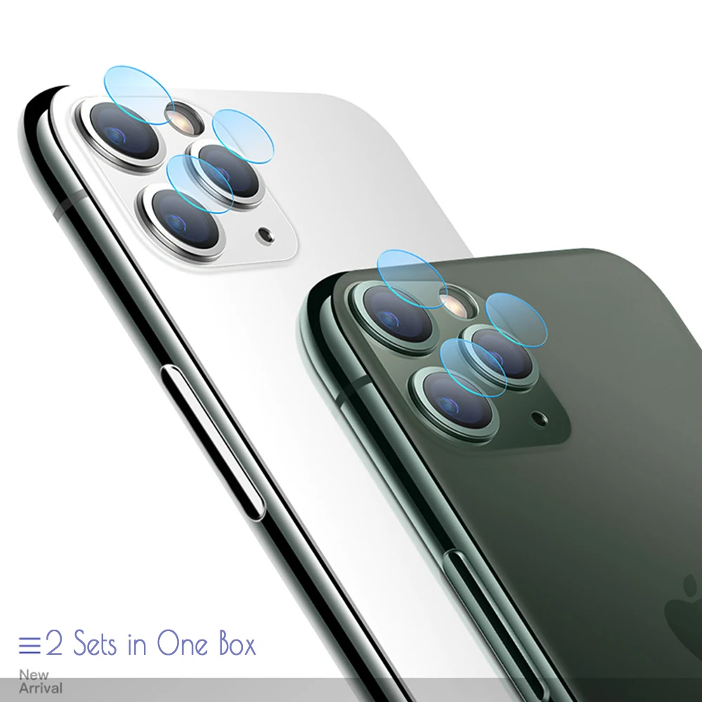 2 комплекта для iPhone 11 Pro Max Защитная пленка камеры HD закаленное стекло объектива