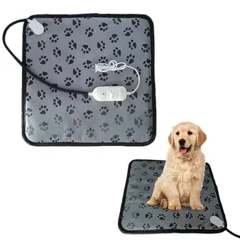 

Electric Pet Heating Pad Dog Heating Pad Cat Dog Heater Bed Mat Paw Pattern Chew Resistant Cord Cushion With US Plug