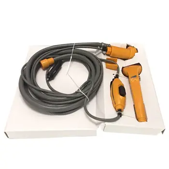 

Electric Outdoor Portable Water Pump Shower with Hose Showerhead Travel Camping