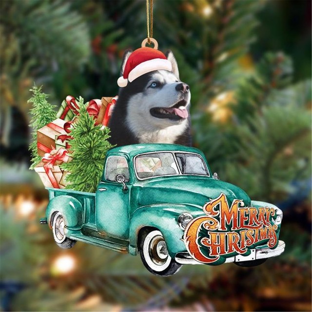 Dog Christmas Tree Pendant Santa Christmas Decorations For Tree Christmas New Year Home Decor Елочные Игрушки На Елку