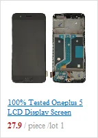 AMOLED Original Display For Oneplus 3 Display 3T LCD Touch Screen with Frame Replacement For Oneplus 3 3T Display A3000 A3003