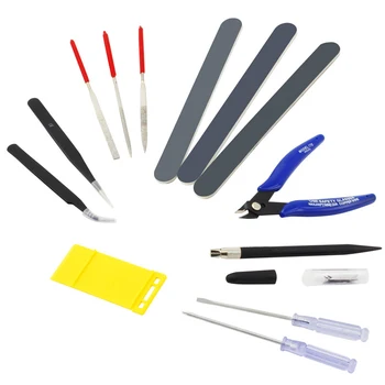 

14Pcs Model Tools Kit Hobby Building Tools Craft Set for Basic Model Building, Repairing and Fixing