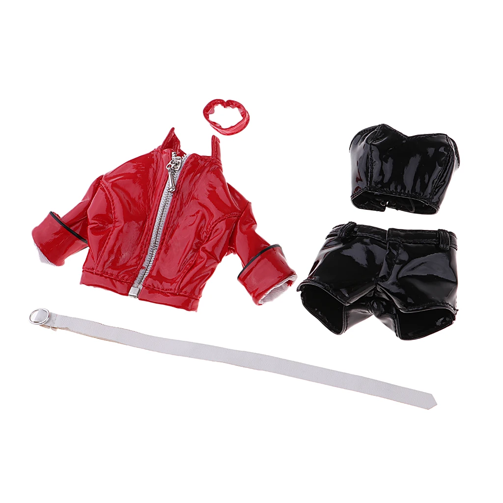 1/6 Scale Womens Clubwear PU Leather Clothing Kit for Hottoys, CY CG Girl, TTL, Enterbay 12 inch Female Figure Body Accessories