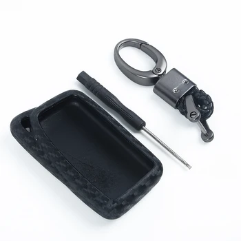 

Scratch resistant Key Case Keychain For Lexus IS 2014-2019 Auto Carbon Fiber Style Cover