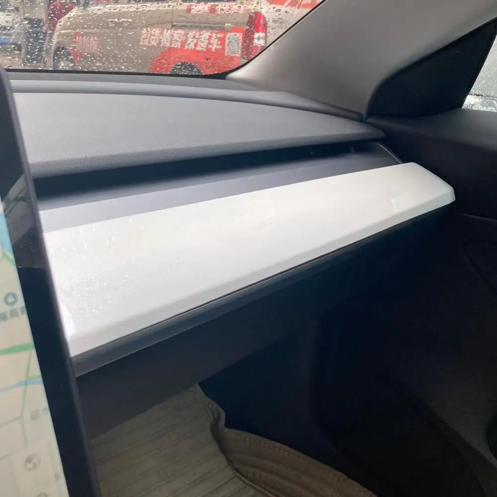 Subject жемчужно белые декоративные аксессуары для Tesla Model 3 Центральная панель