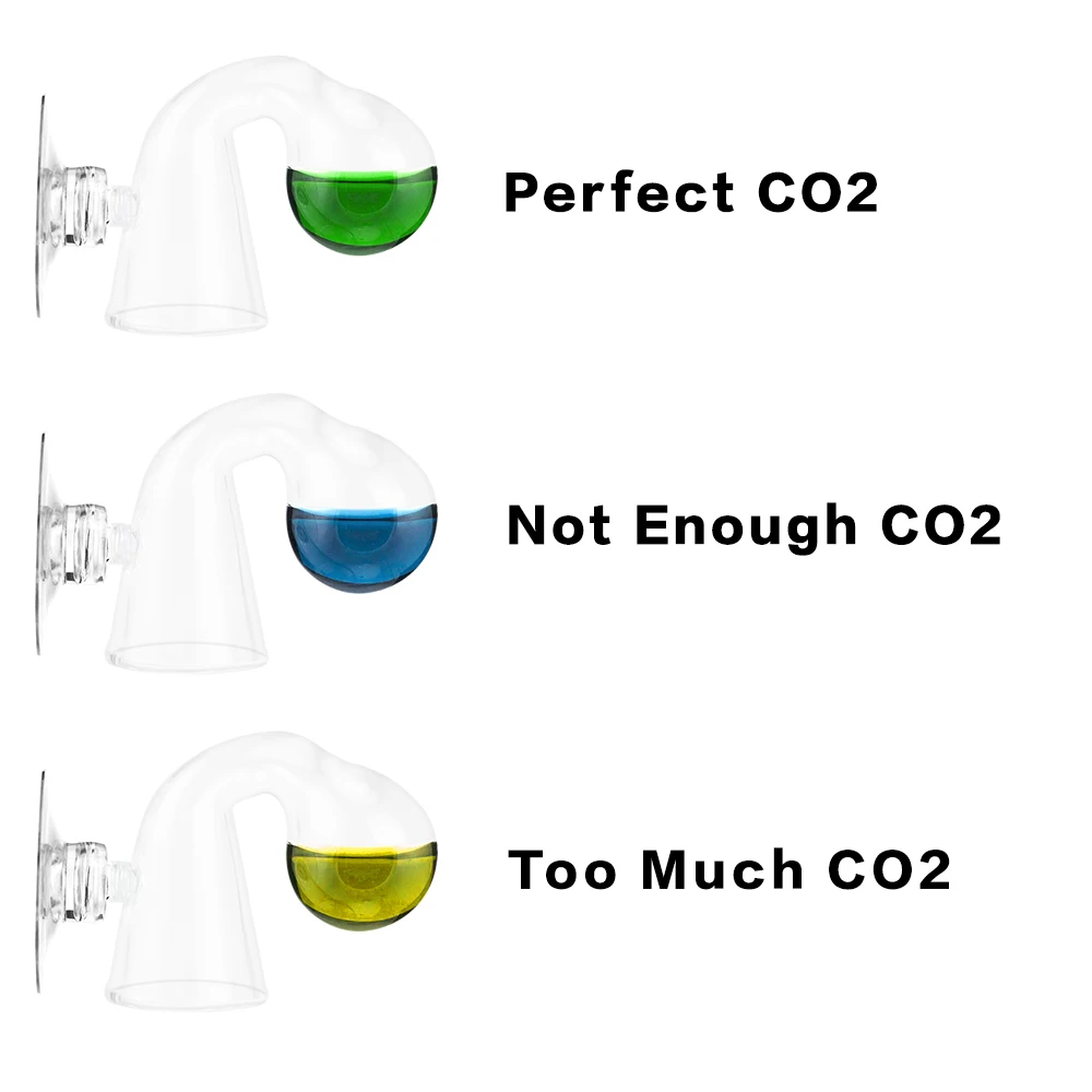 SENZEAL растительный монитор CO2 аквариумный стеклянный диффузный капельный тестер