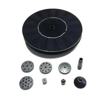

Solar Energy Battery Fountain Solar Water Pump Summer Gardening Tools With Nozzle Nozzle Base Black Water Shortage Protection