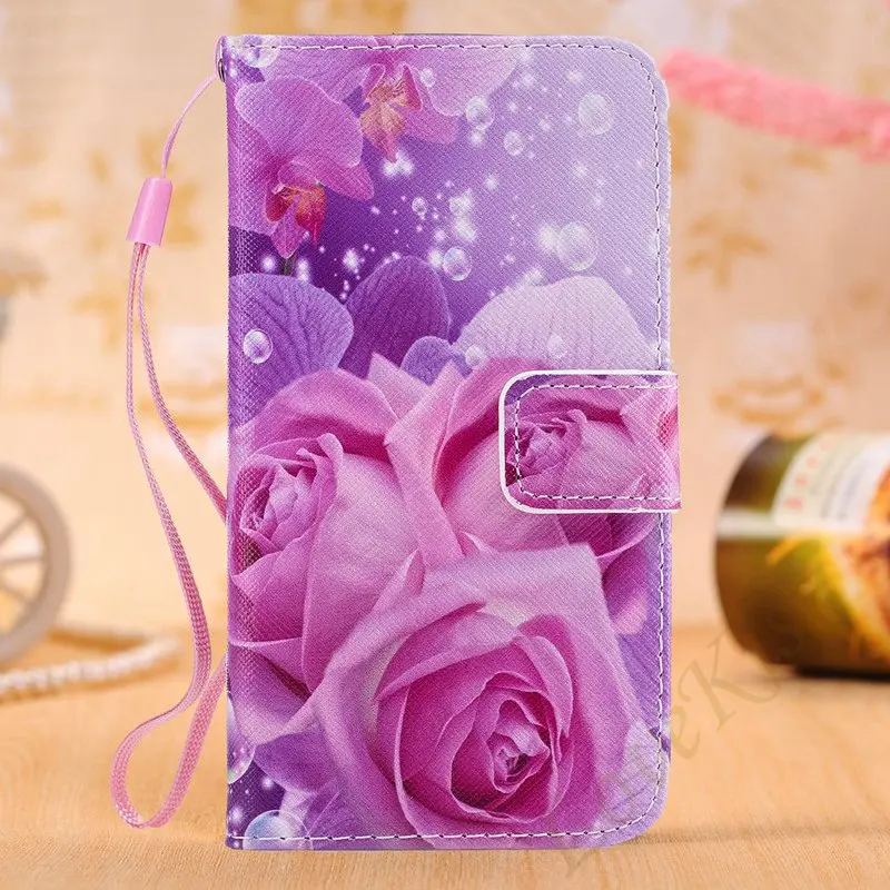 Цветок кошелек кожаный мешок для samsung Galaxy Core 2 G355 A10 A20 A30 A40 A50 A70 A6 A7 A9 J4 J6 S8 S9 S10 плюс Чехол в виде ракушки - Цвет: rose