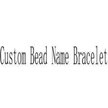 

Customized Bead Name Bracelet Personalized Custom Name Engrave Words Blank Rope Bracelet Men Silver Color Bangles Nameplate Gift