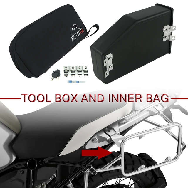 ToolBox For BMW R1250GS Adventure 2018-2021 R 1250 GS R1250 GS LC ADV Left Side Bracket 5 Liters Waterproof Tool Box Inner Bag