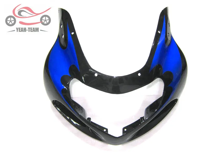 Бесплатный пользовательский обтекатель комплект для Suzuki GSXR750 2001 2002 2003 GSX R600 01-03 GSXR 600 750 Синий Пламя мотоцикл обтекатель части тела