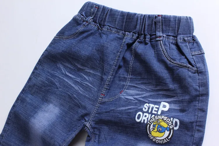 

Summer New Style Childrenswear Crawler Children Knee-length Denim Shorts Korean-style Men's Children Shorts Really Pocket