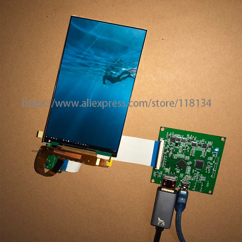 6 дюймов 2560*1440 2K LS060R1SX01 ЖК-модуль экран VR Виртуальная реальность DIY DLP проектор Комплект SLA 3d принтер монитор 1440P