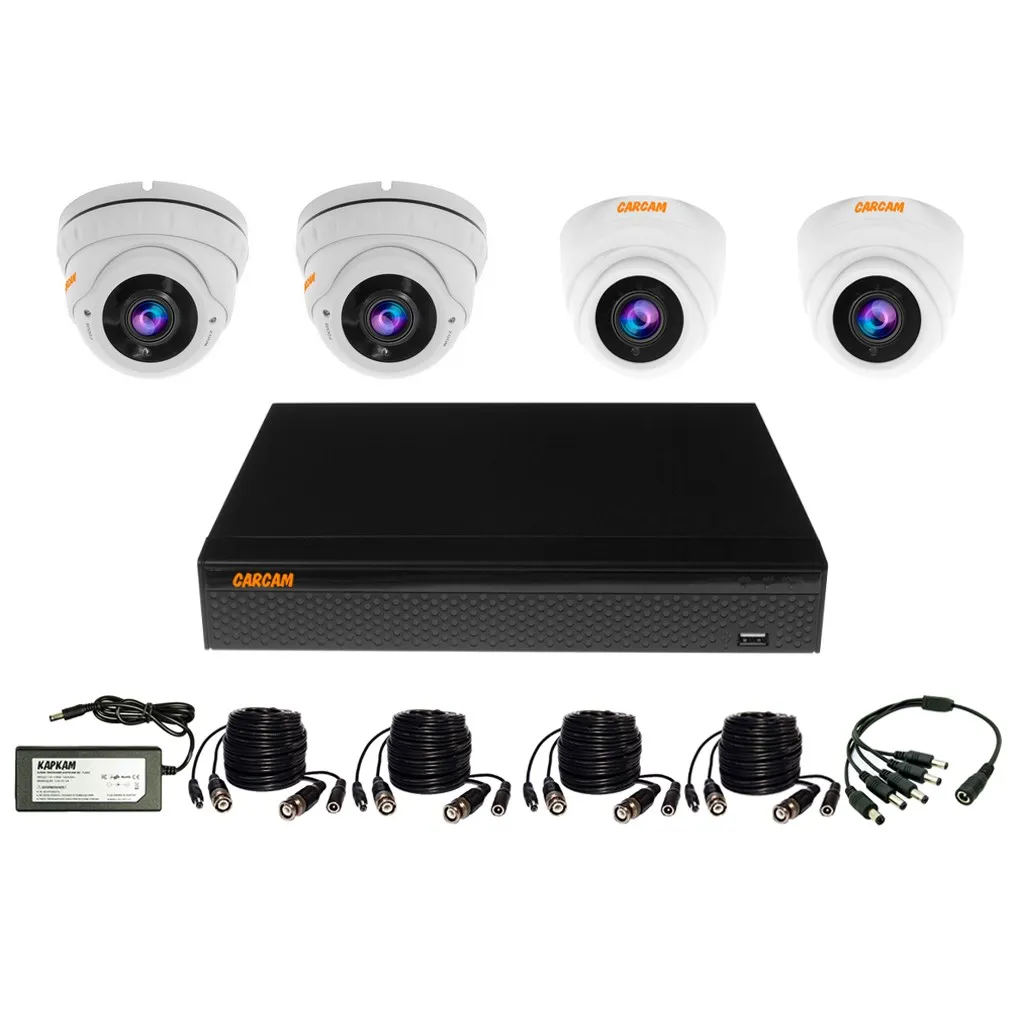 Готовый комплект видеонаблюдения CARCAM VIDEO KIT 5M-12 4 камеры